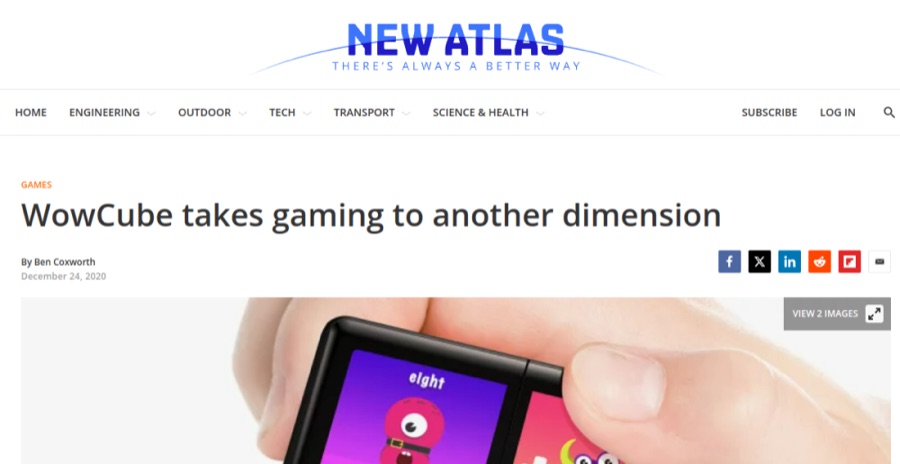 New Atlas — coverage of Ilya Osipov / WOWCube