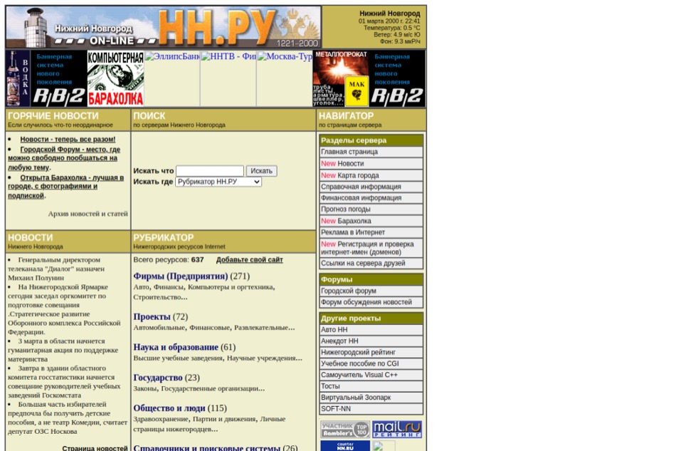 NN.RU in 2000