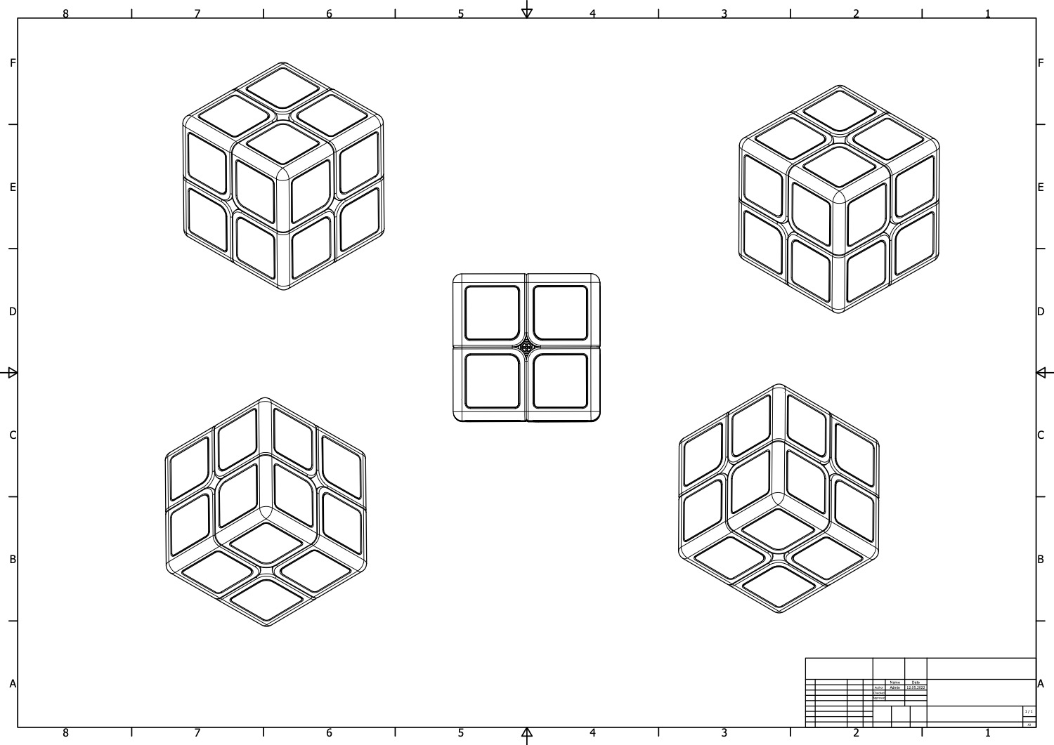 OsCube — engineering drawing from US Patent 12,109,502