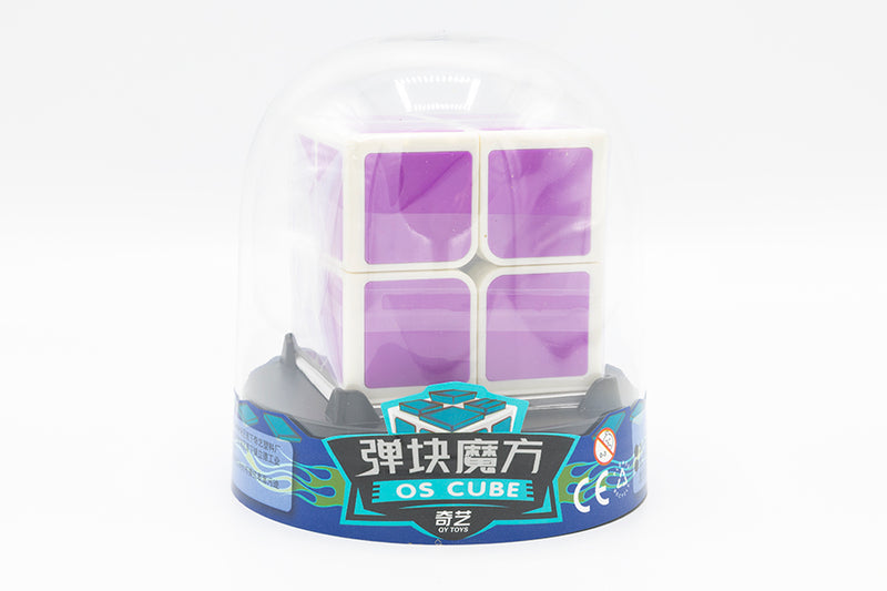 QiYi OS Cube 2×2 — purple, in retail packaging